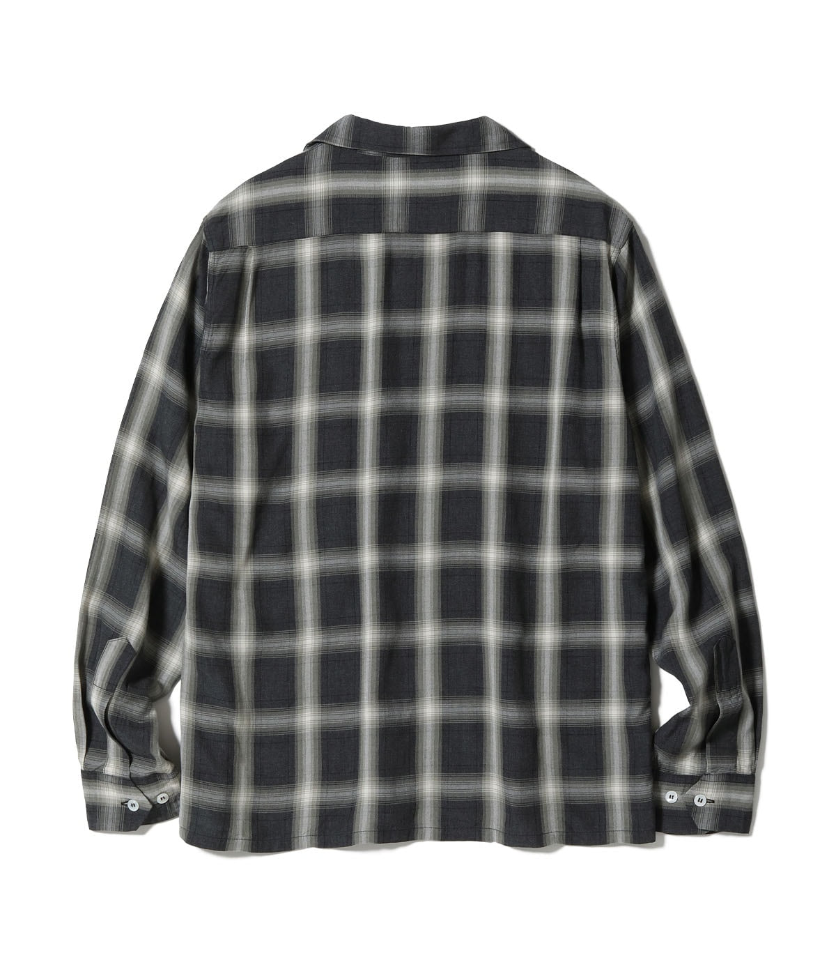 RAYON COVERT CHECK OPEN SHIRT