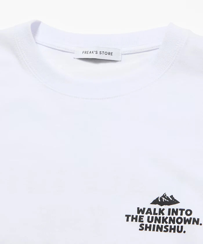 Arukuma X Yoguret X FREAK'S STORE Relax Fit Back Print Hem Code Crew Neck T-Shirt