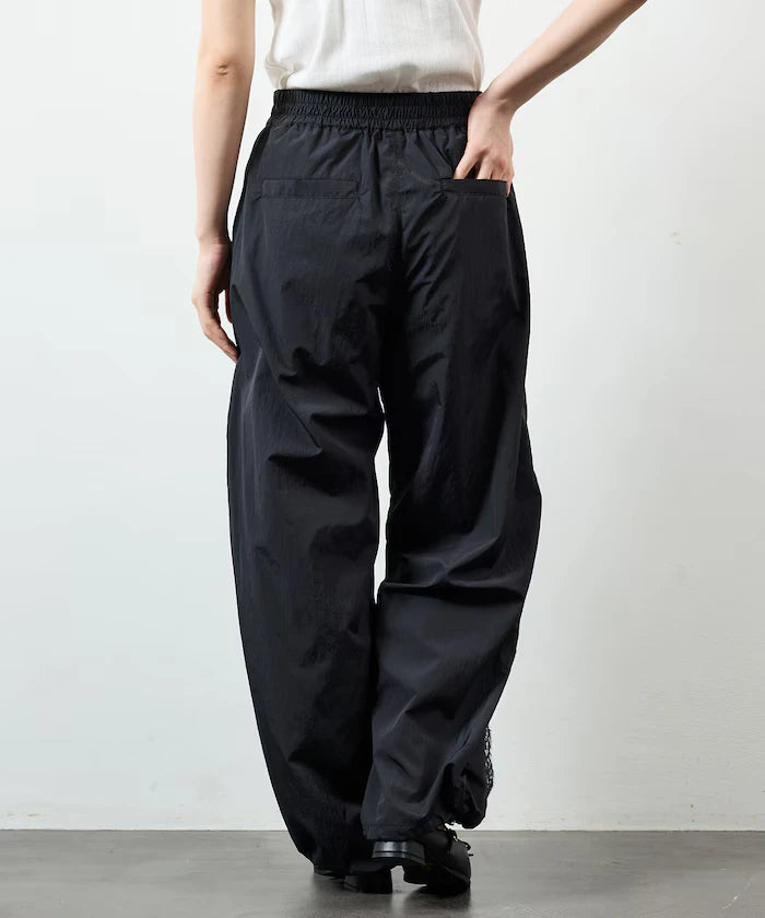 Nylon Lace Easy Wide Pants