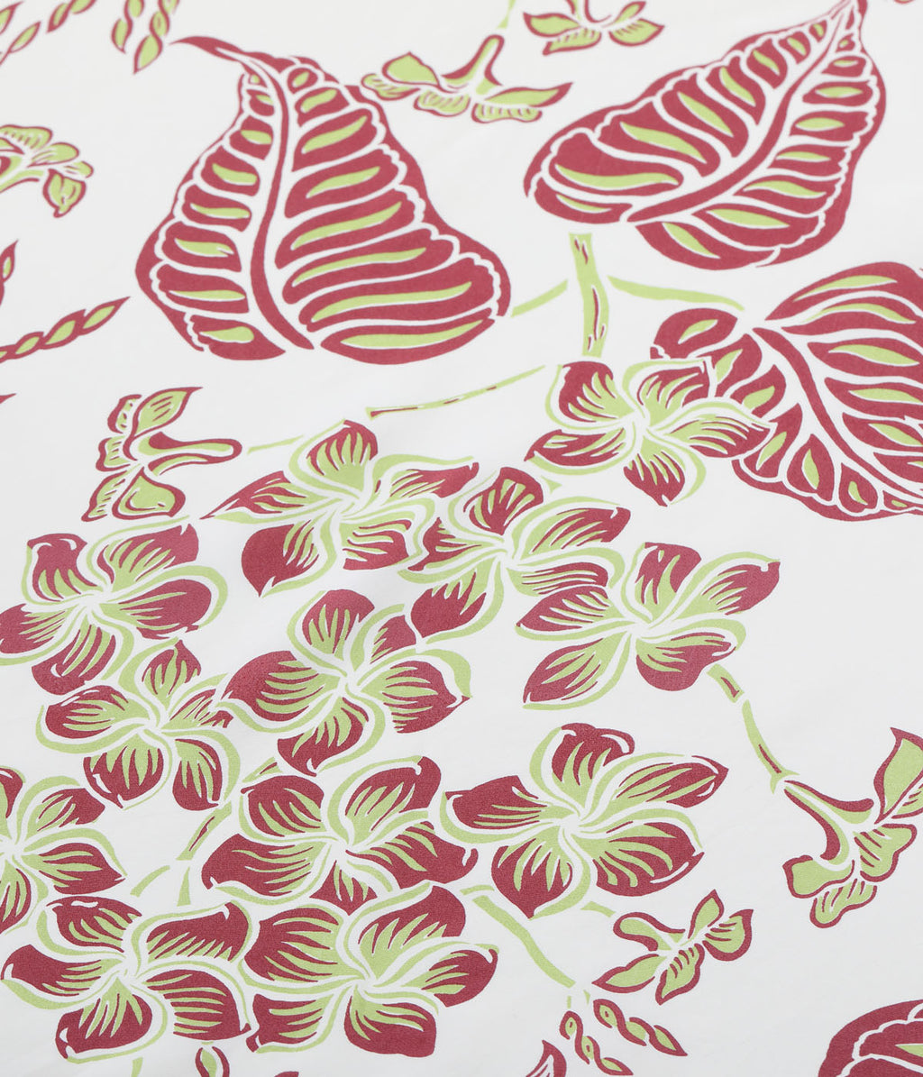 Rayon Hawaiian Shirt "Plumeria Blossoms"