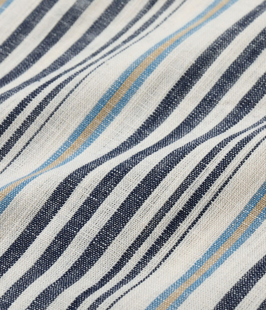FICTION ROMANCE 5.5oz. INDIGO STRIPE WORK SHIRT