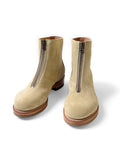Suede Leather ZIP UP Cafe Race Frisco Boots