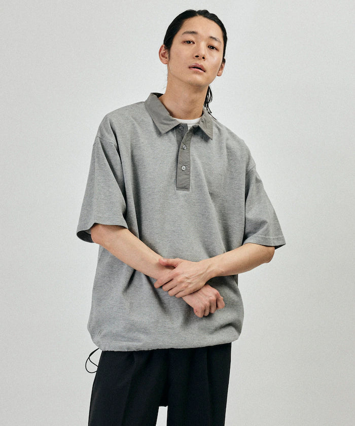 Big Silhouette Spindle Short Sleeve Tech Polo