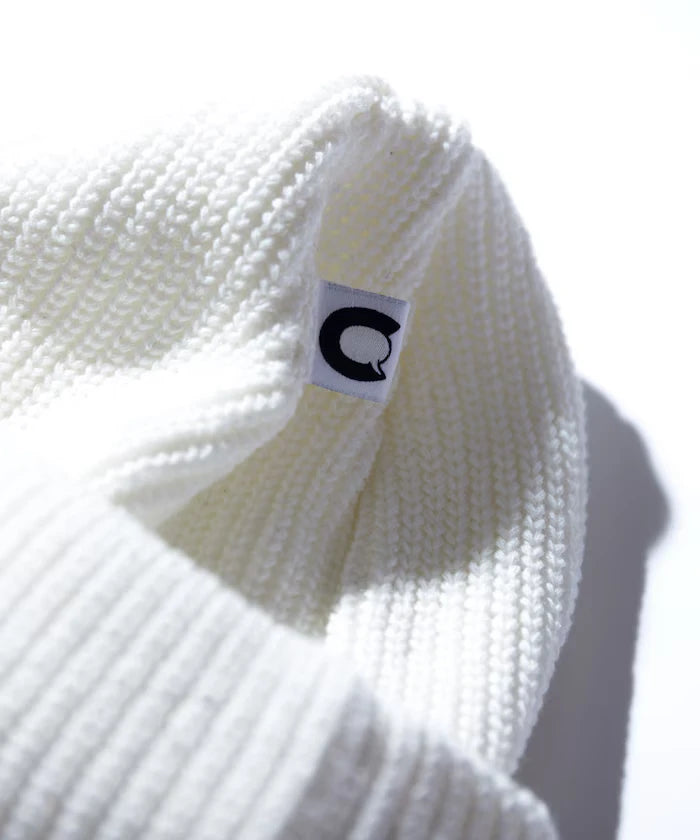Cotton Linen Roll Knit Cap