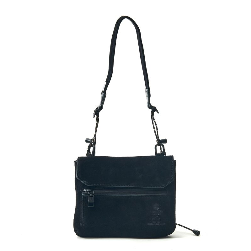 WATER PROOF SUEDE SACOCHE WALLET/BLACK