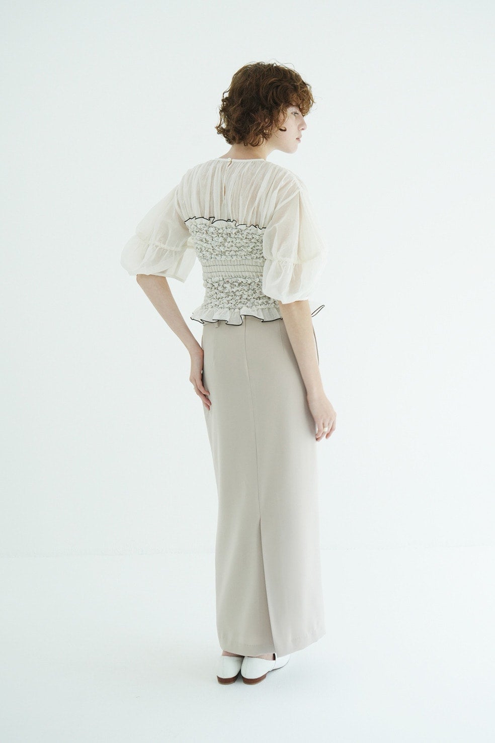 2WAY ADJUST DOUBLE WEAVE SKIRT