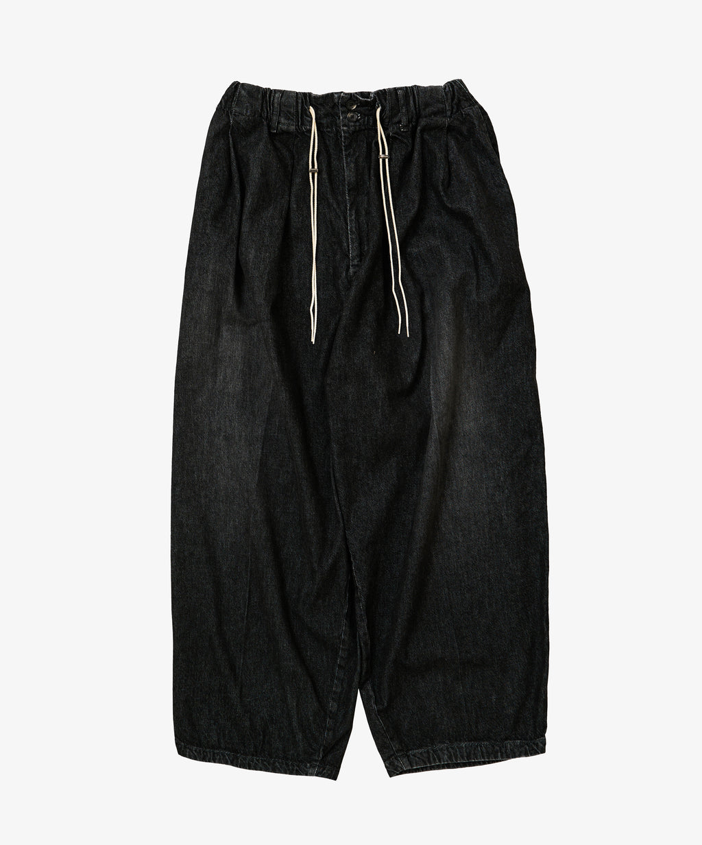 circular pants black denim damaged