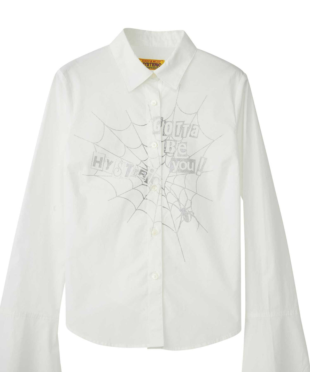 Hysteric Spider Lace Up Frill Cuff Blouse