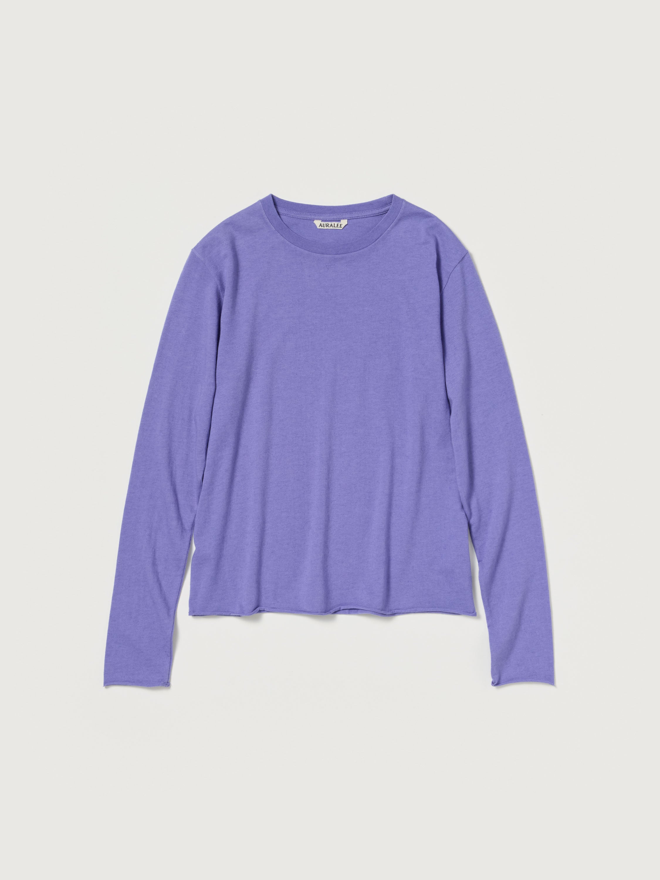BRUSHED ORGANIC COTTON CASHMERE JERSEY L/S TEE