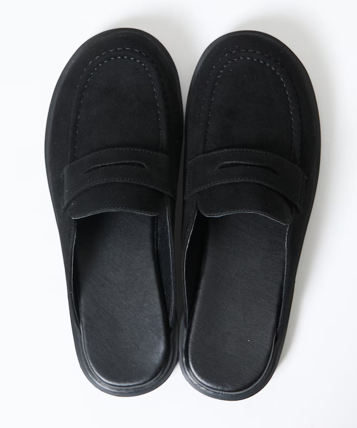 Velour Leatherette Loafer Mule / Slip-on [23~28cm] 【Limited Edition】