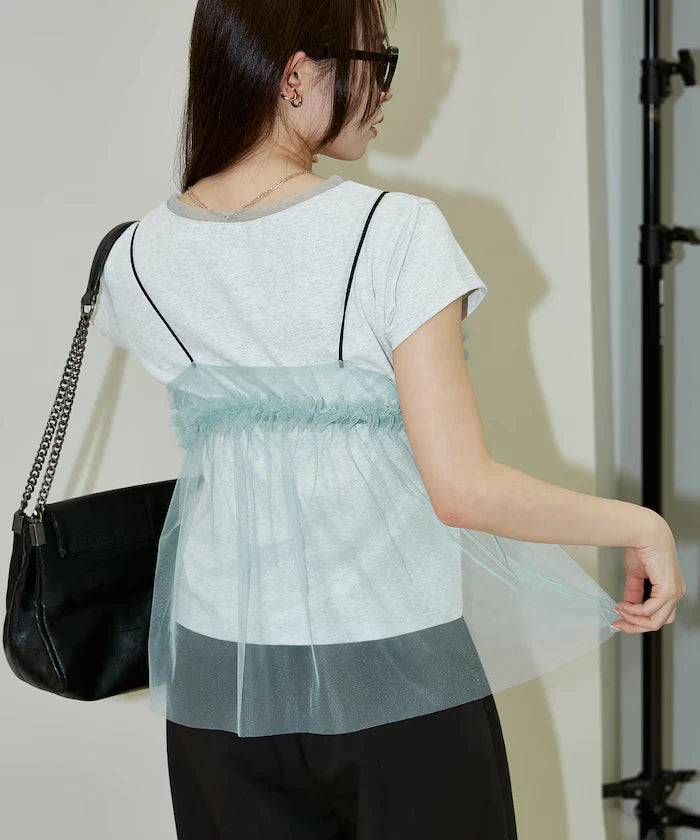 Tulle Bustier T-shirt Set Limited Edition