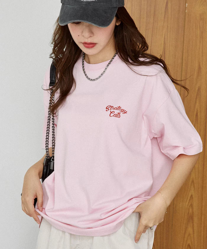 <Functional Material> STRATEGY Cat Print T-Shirt Limited Edition