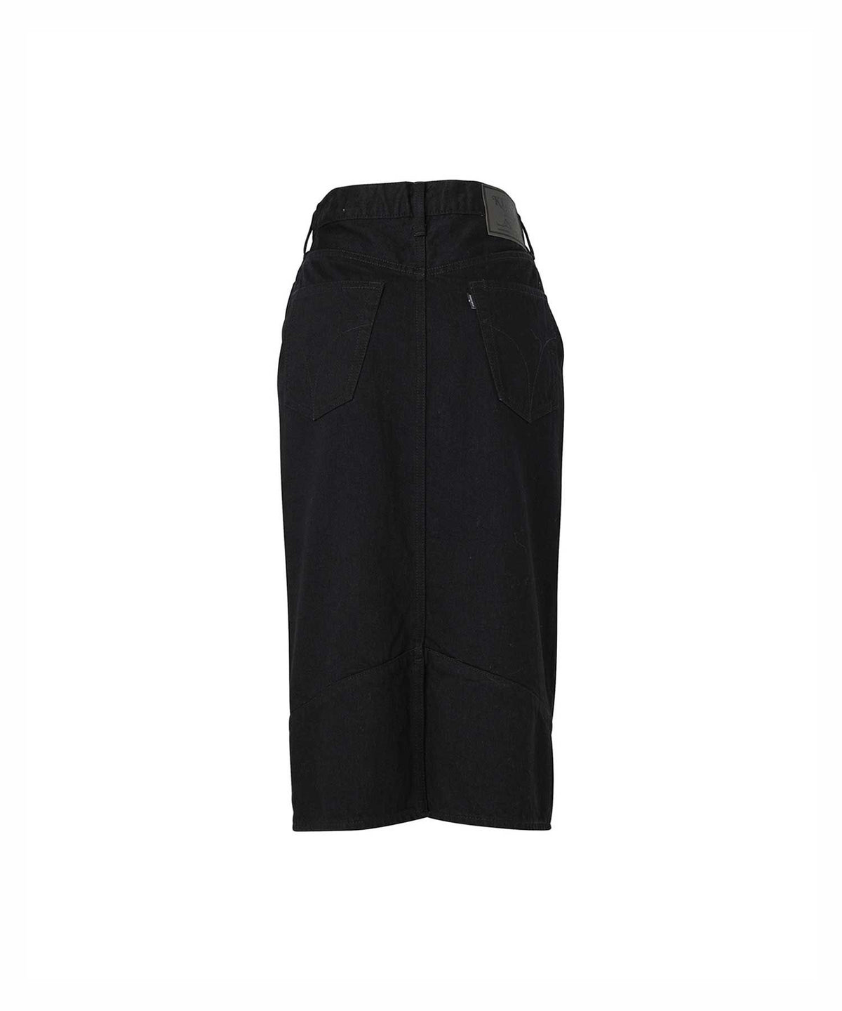 Double Knee Denim Skirt