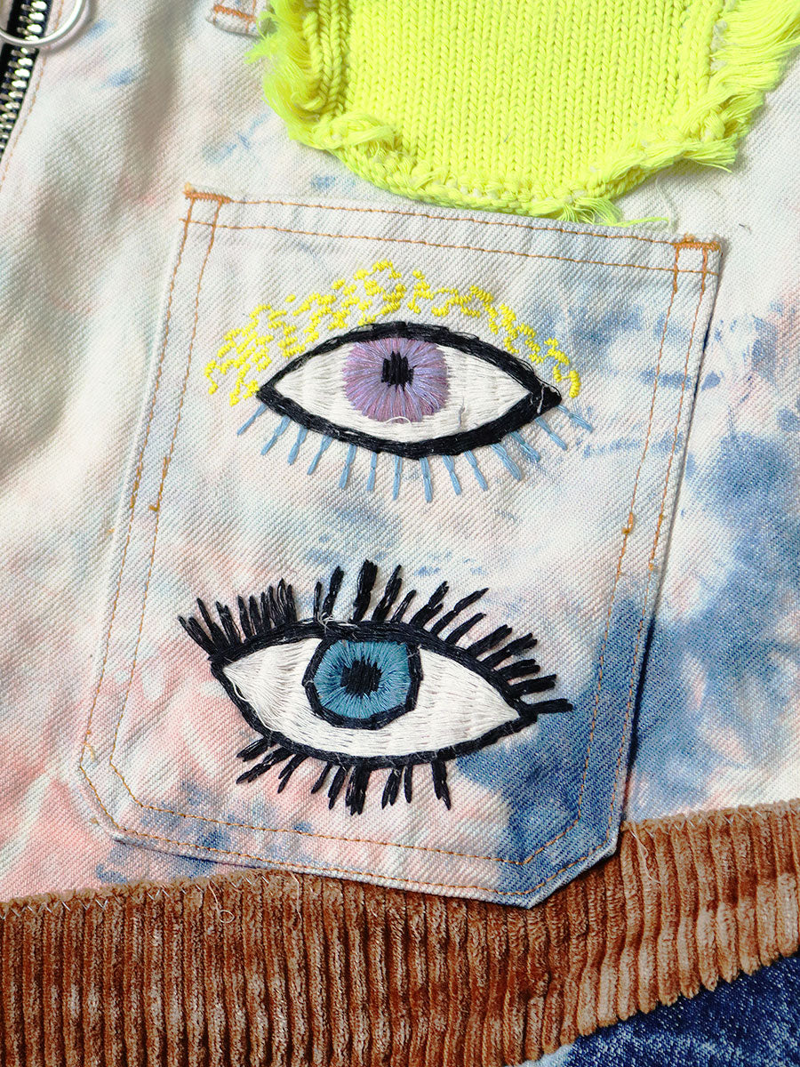 14oz Denim Tie-Dye Mini Skirt (SPEAKEASY Remake...)