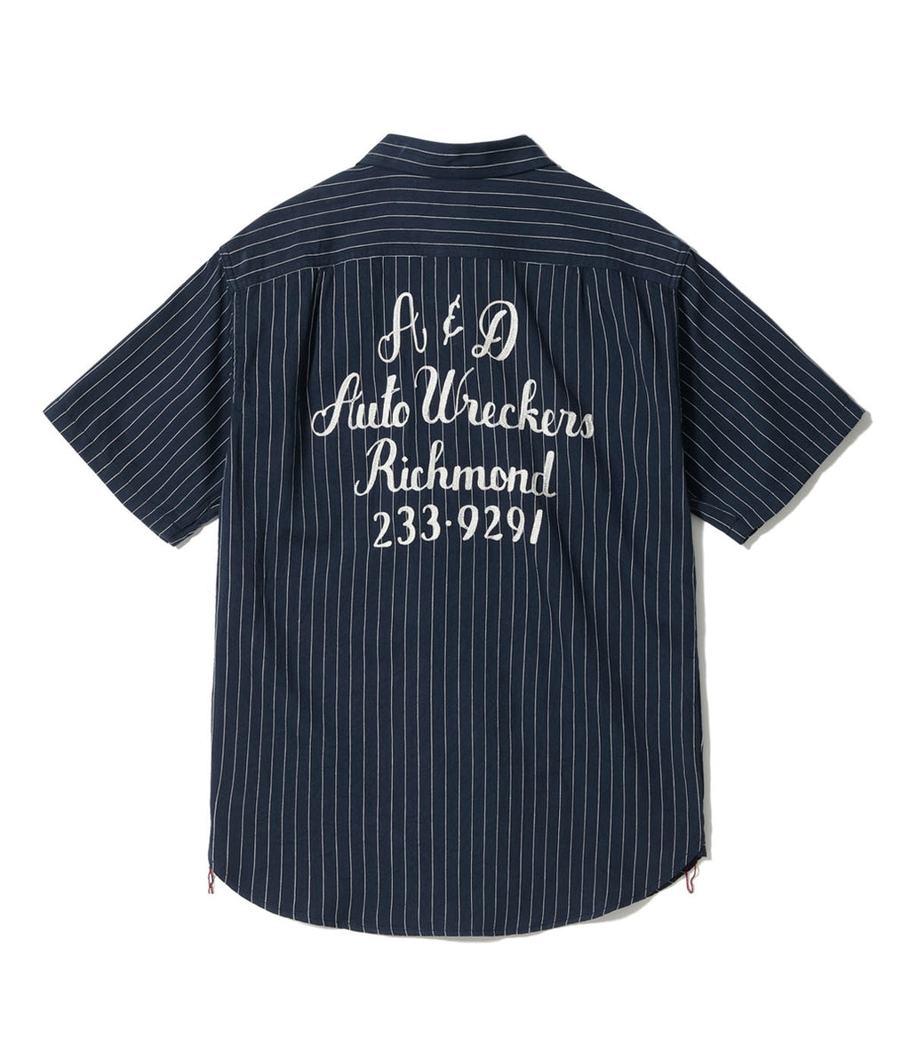 Coke Stripe Work Shirt With Embroidered