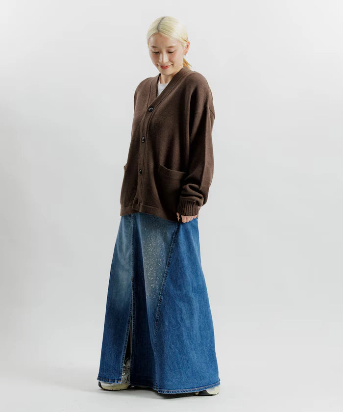 Relaxed Fit Easy Care Washable V-Neck Cardigan