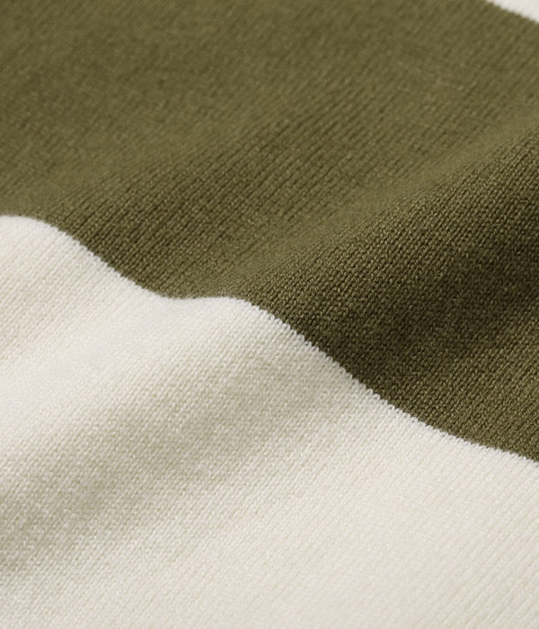 WHITESVILLE 30/2 BORDER T-SHIRT (SHORT SLEEVE)