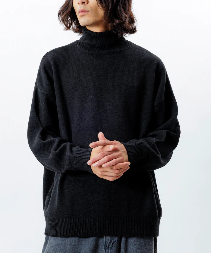 Relaxed Fit Easy Care Washable Turtleneck Knit