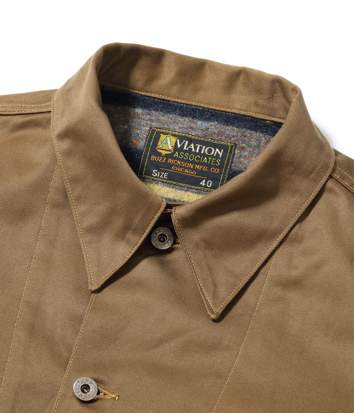 AVIATION ASSOCIATES ARMY WORKING JACKET TROY BLANKET LINED