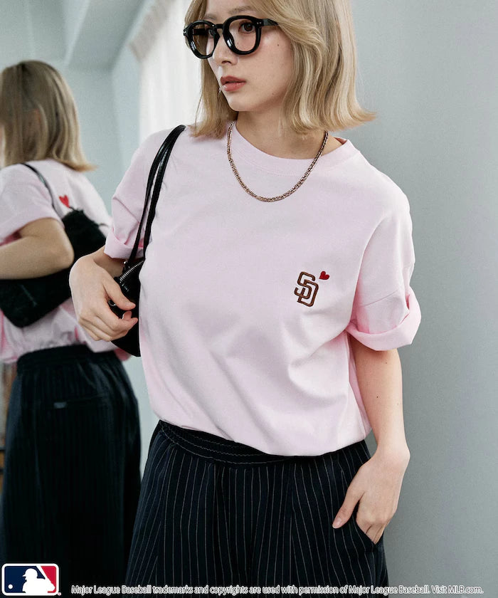 MLB Back Print Heart T-Shirt