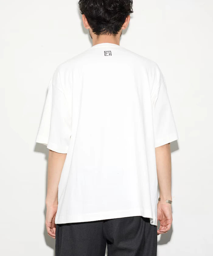 6oz Front Logo Print Crew Neck T-Shirt / Back Print T-Shirt PRINT BURGER