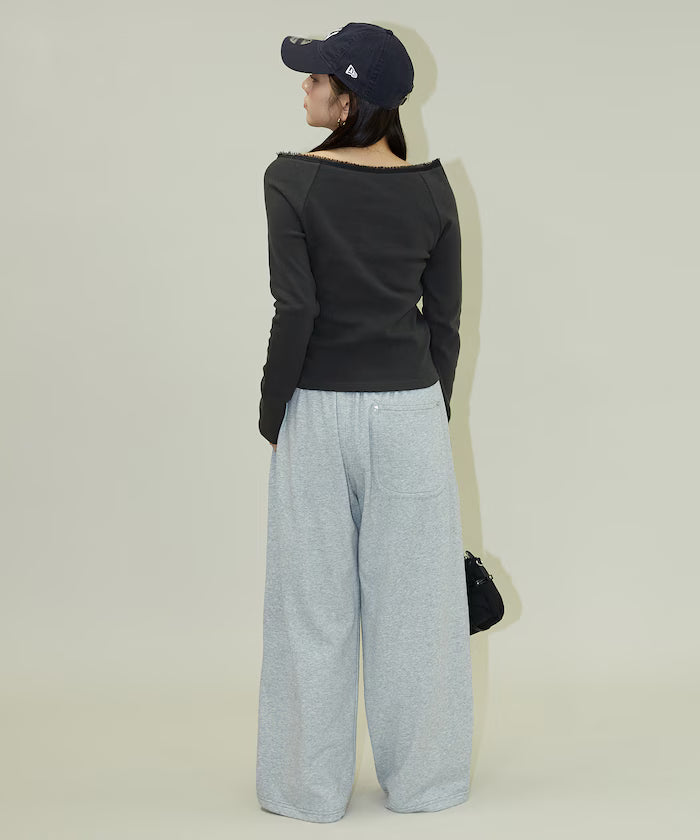 Lace Insert Long Sleeve T-Shirt