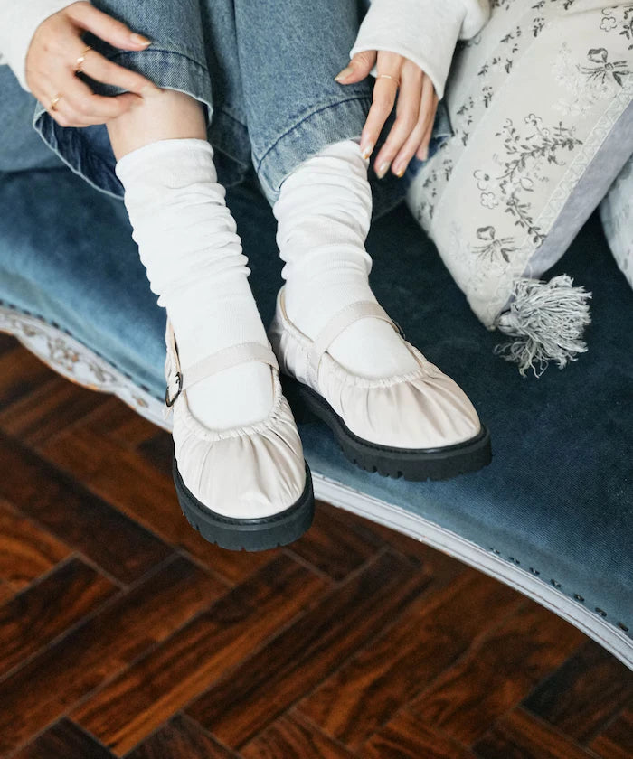 Platform Belt Ballet Shoes