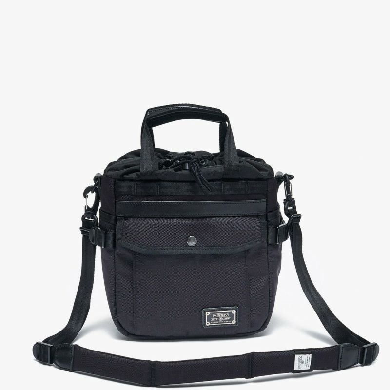 EXCLUSIVE BALLISTIC NYLON DRAWSTRING BAG/BLACK