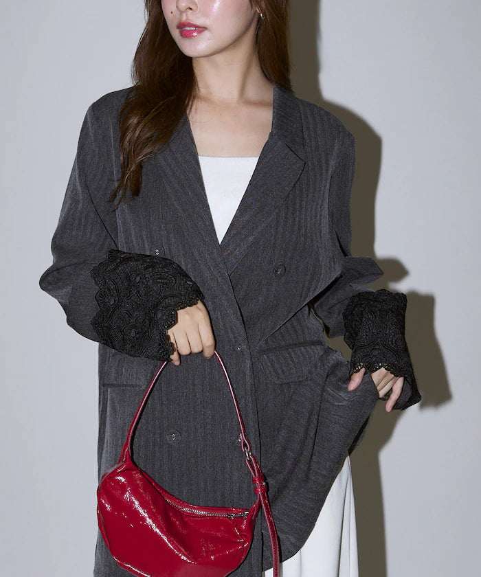 Lace Cuff Tailored Jacket