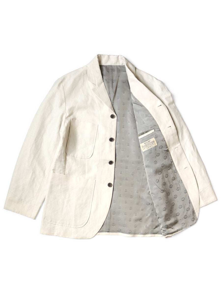 Cotton Linen Herringbone Lumber Suit JKT (BEERpt)