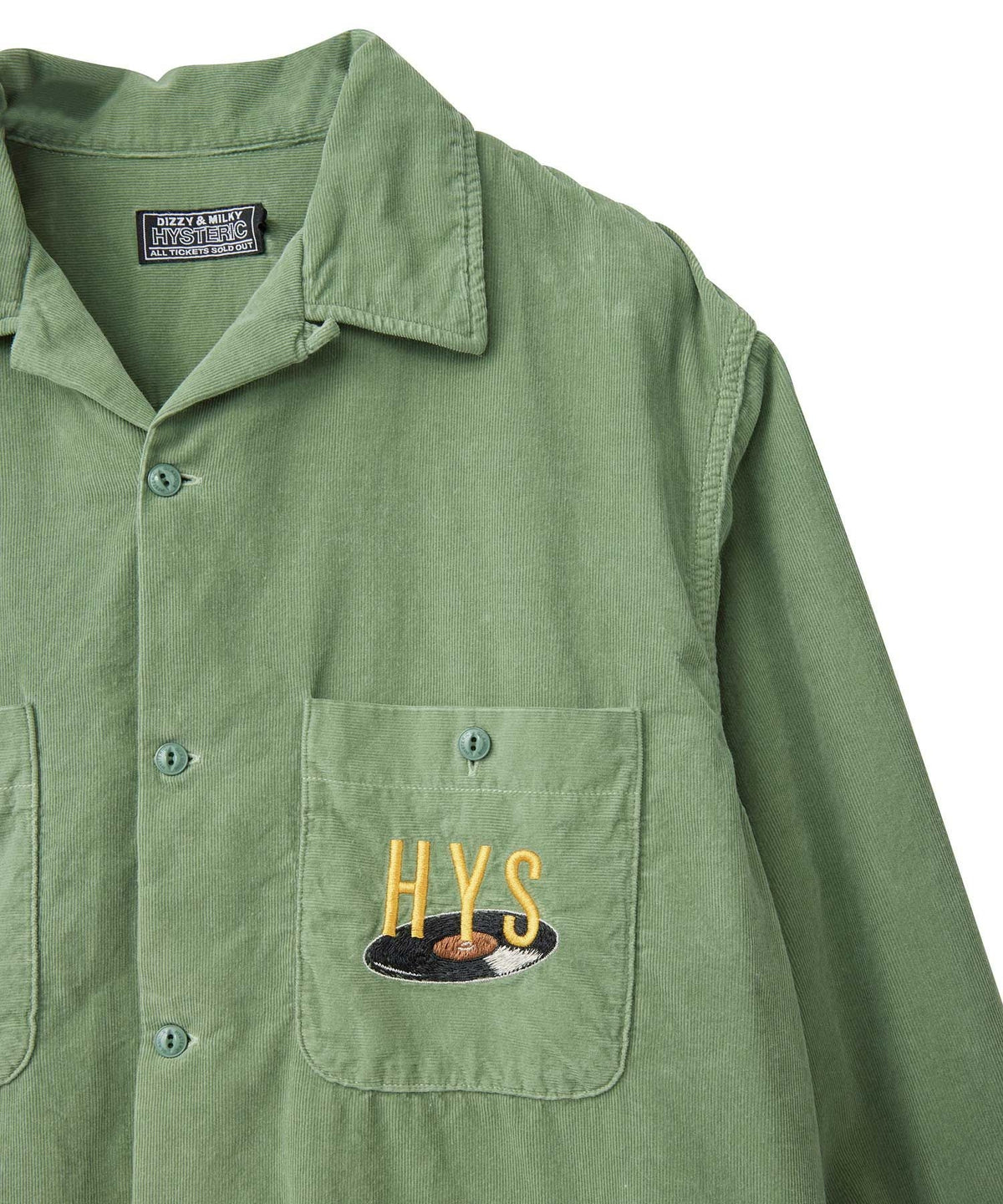 BREAK IT UP Embroidered Open Collar Shirt