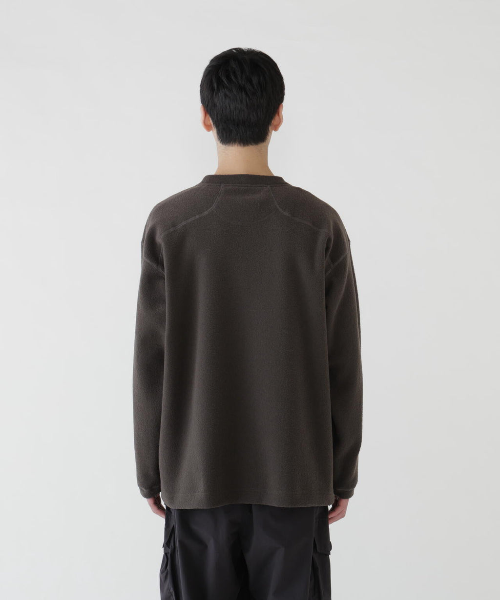 PE warm pile crew neck