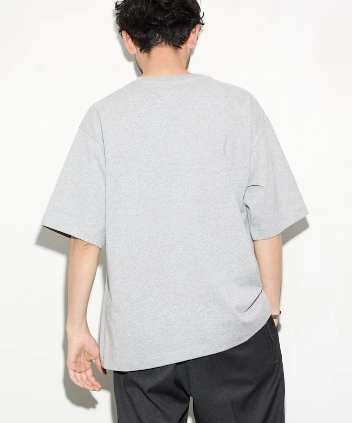 6 Ounce Front Logo Embroidered Crew Neck T-Shirt / One Point Design T-Shirt Left Chest Embroidery First Limited Edition