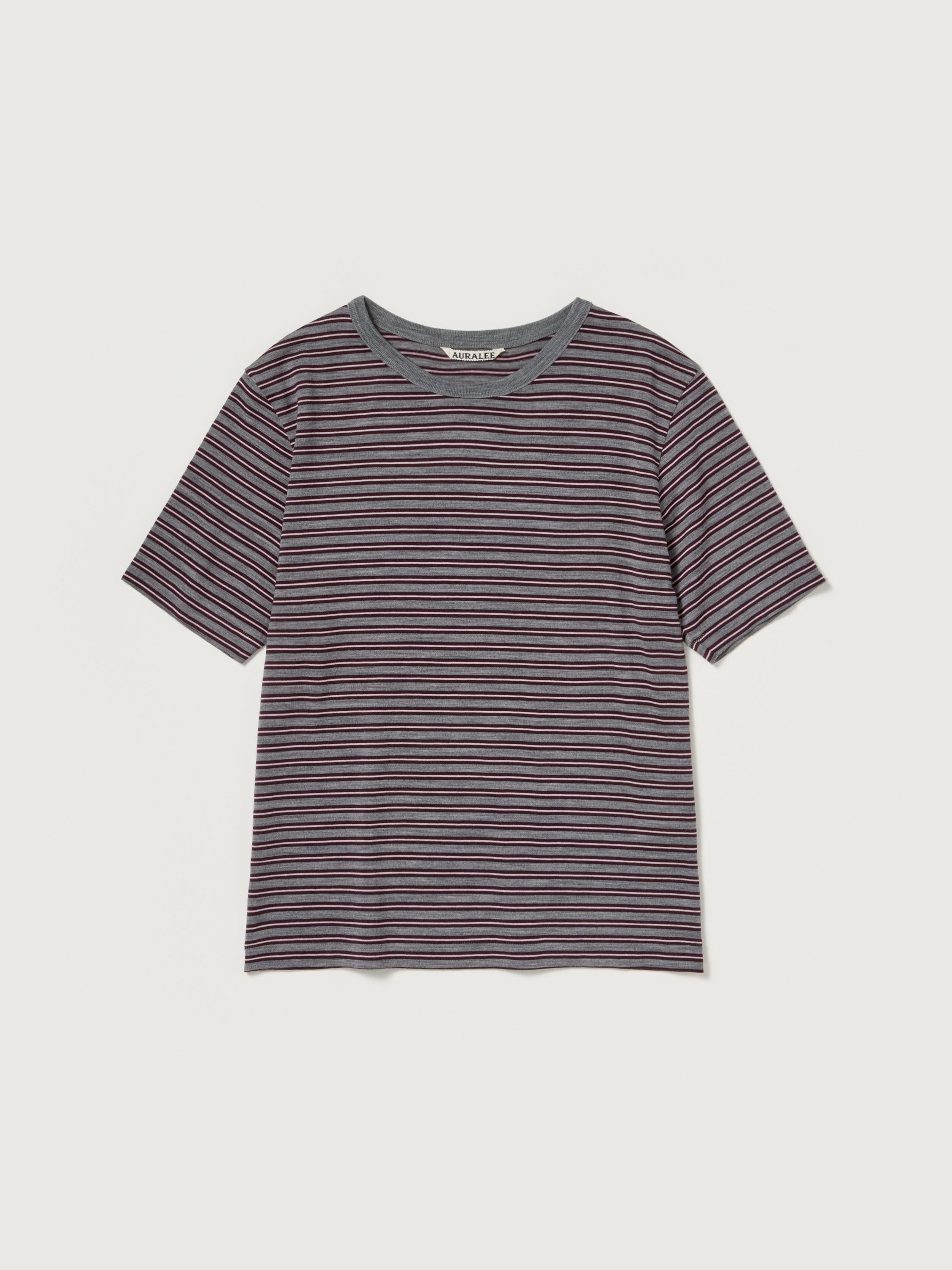 SOFT SMOOTH WOOL STRIPE JERSEY TEE