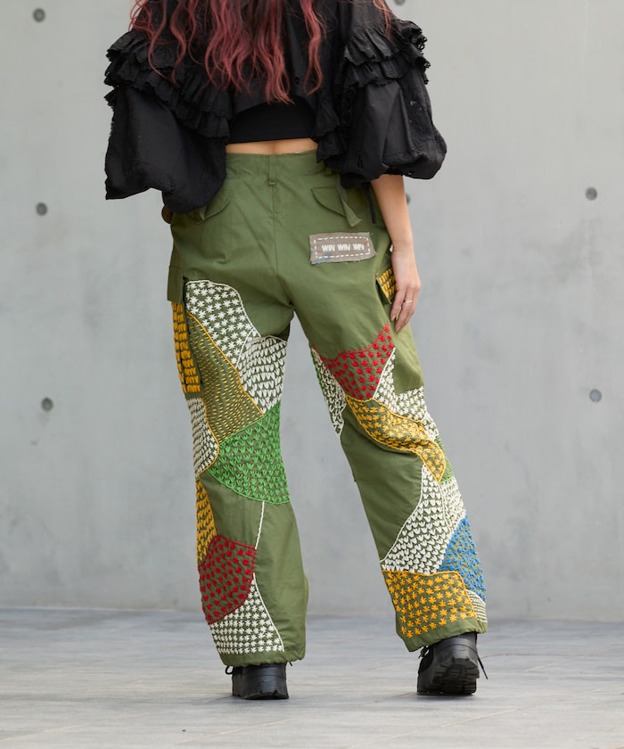 Vintage Hand-Stitched Remake Military Pants