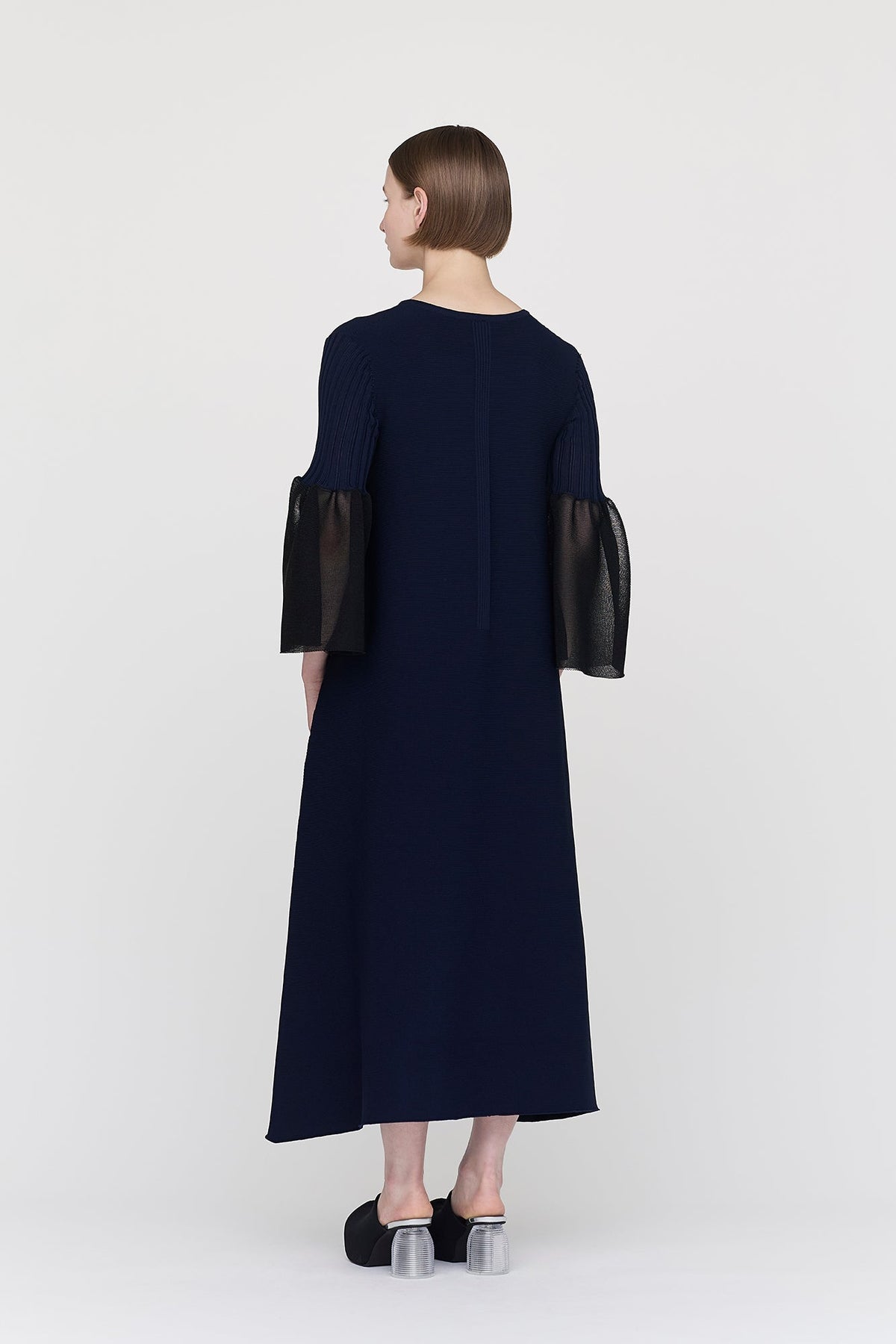 POTTERY LUCENT LONG BELL SLEEVE FLARE DRESS
