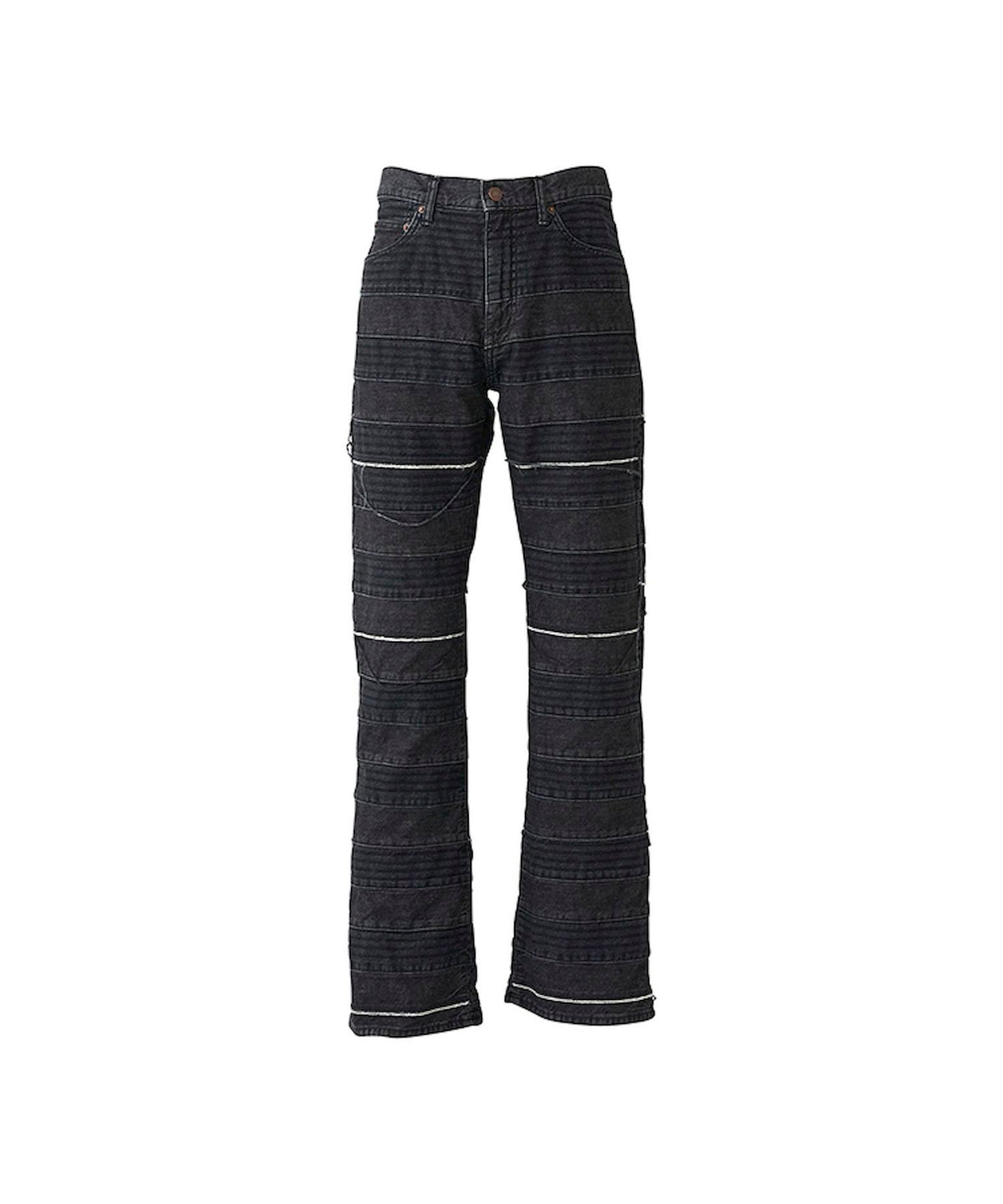 Scratch Flare Denim Pants