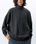 Relaxed Fit Easy Care Washable Turtleneck Knit