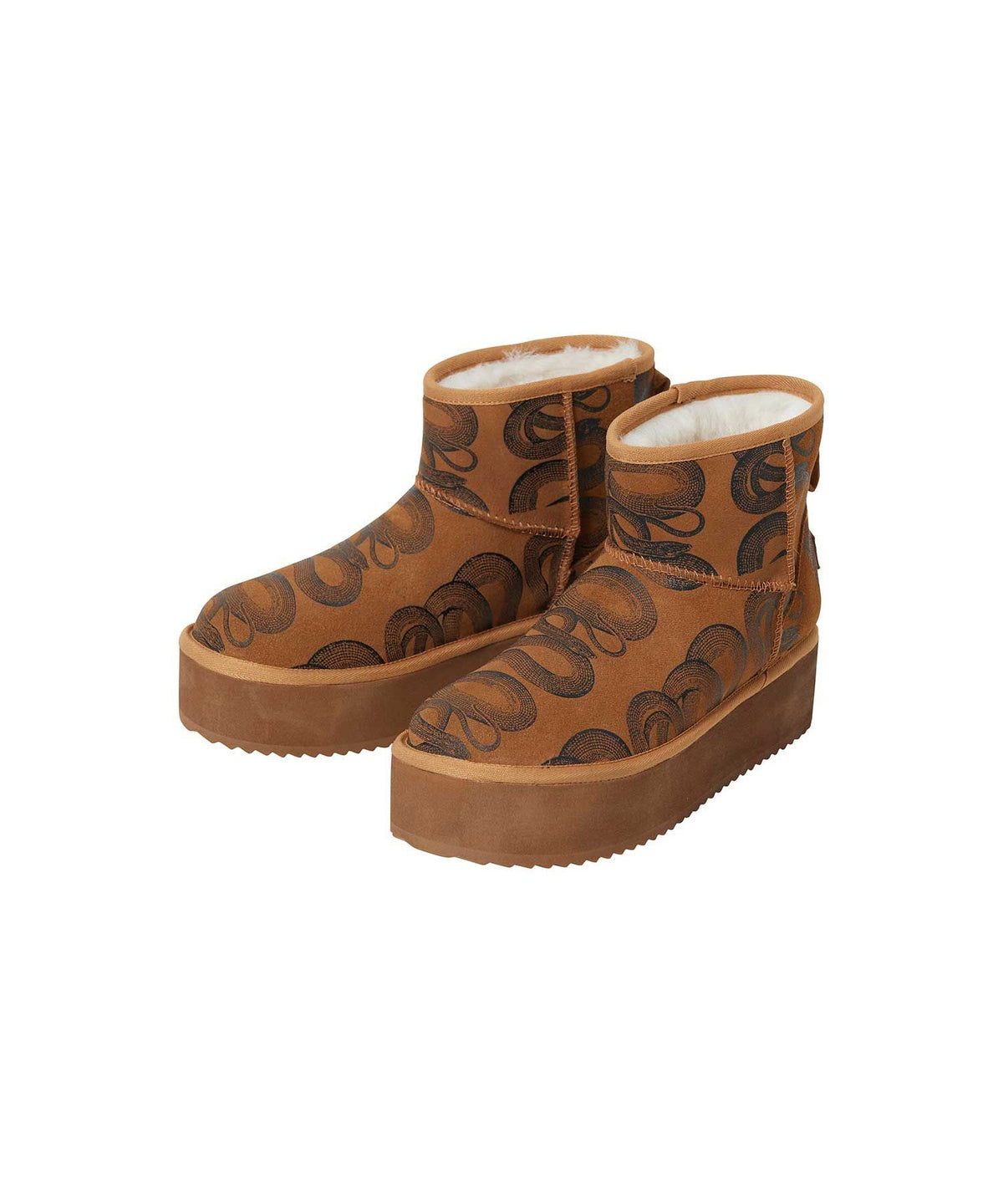 SNAKE LOOP Platform Boots