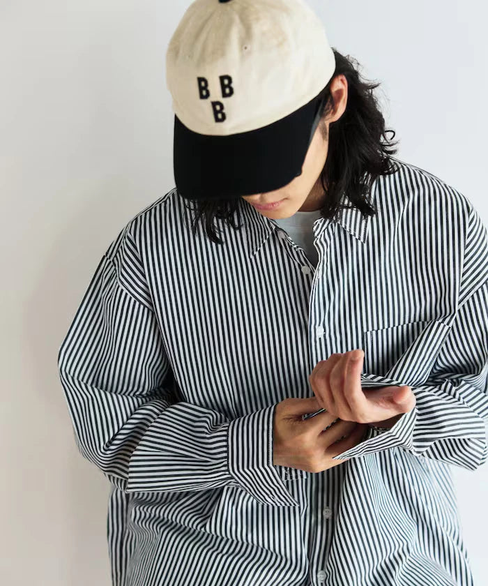 <New Color Added> Relaxed Fit Broad Shirt / Regular Collar / Long Sleeve