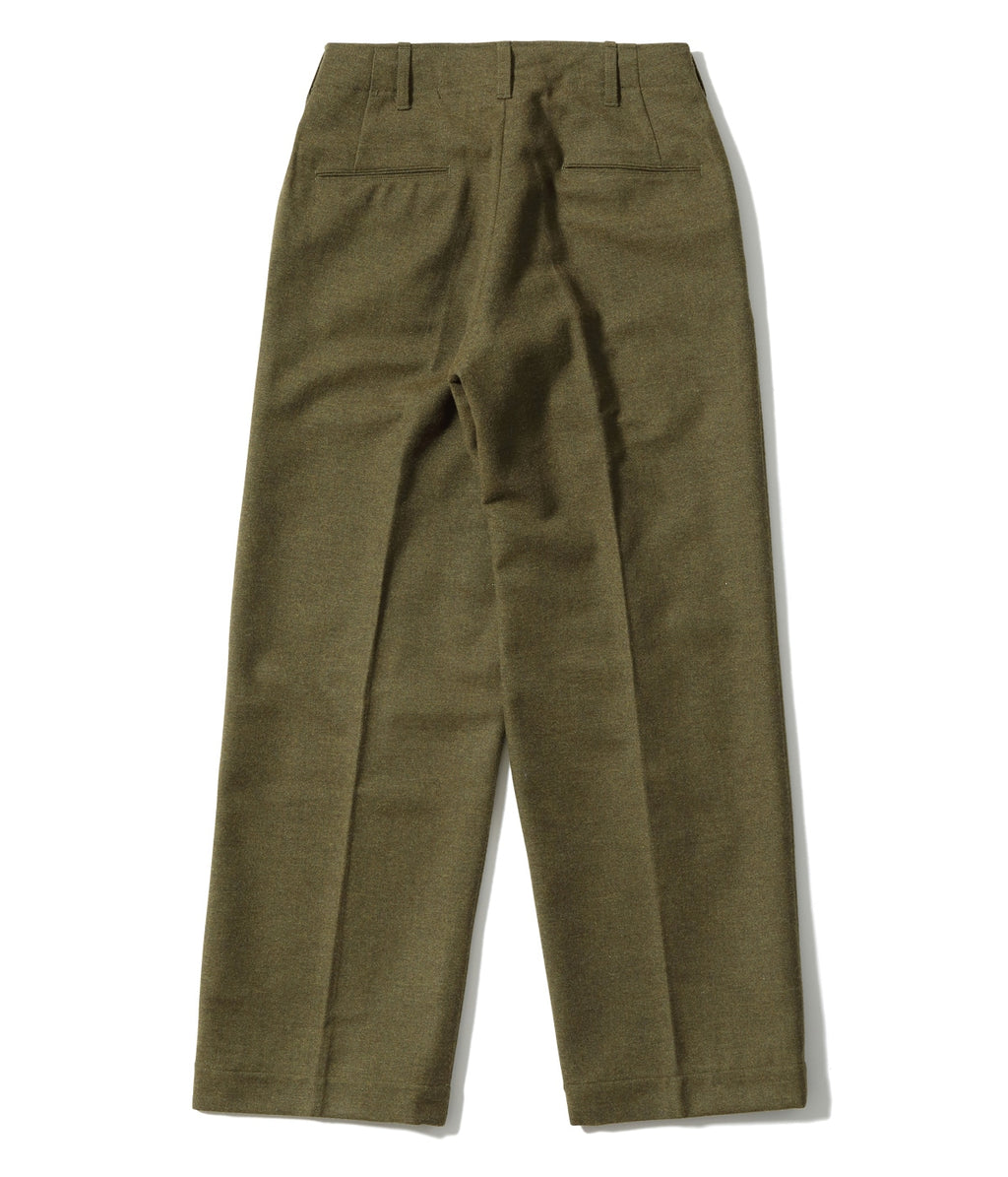 TROUSERS, WOOL, SERGE, SPECIAL O.D. LIGHT SHADE ���BUZZ RICKSON & COMPANY���