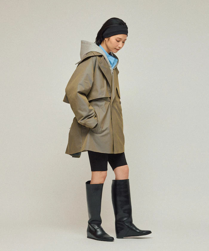 T/C Chambray Short Trench Coat