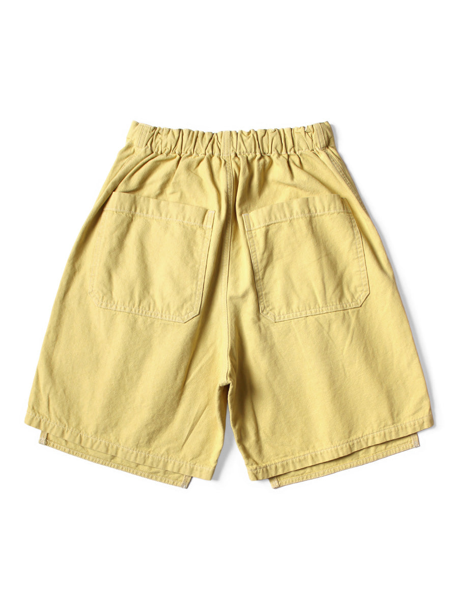 Canvas W Knee Easy Short Pants