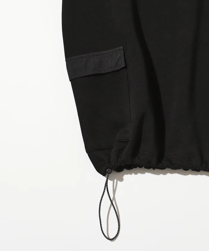<New Color Added> Side Pocket Spindle Cardboard Crew Neck Sweatshirt
