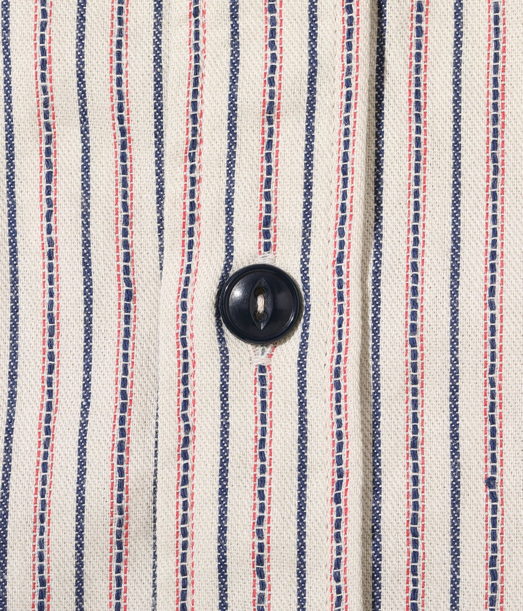 Dobby Stripe Work Shirt (Short Sleeve)