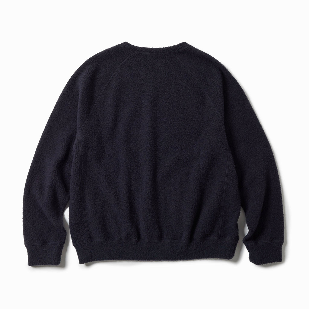 GL69593 / WOOL SUPER 140's FLEECE RAGLAN CREW NECK SHIRT