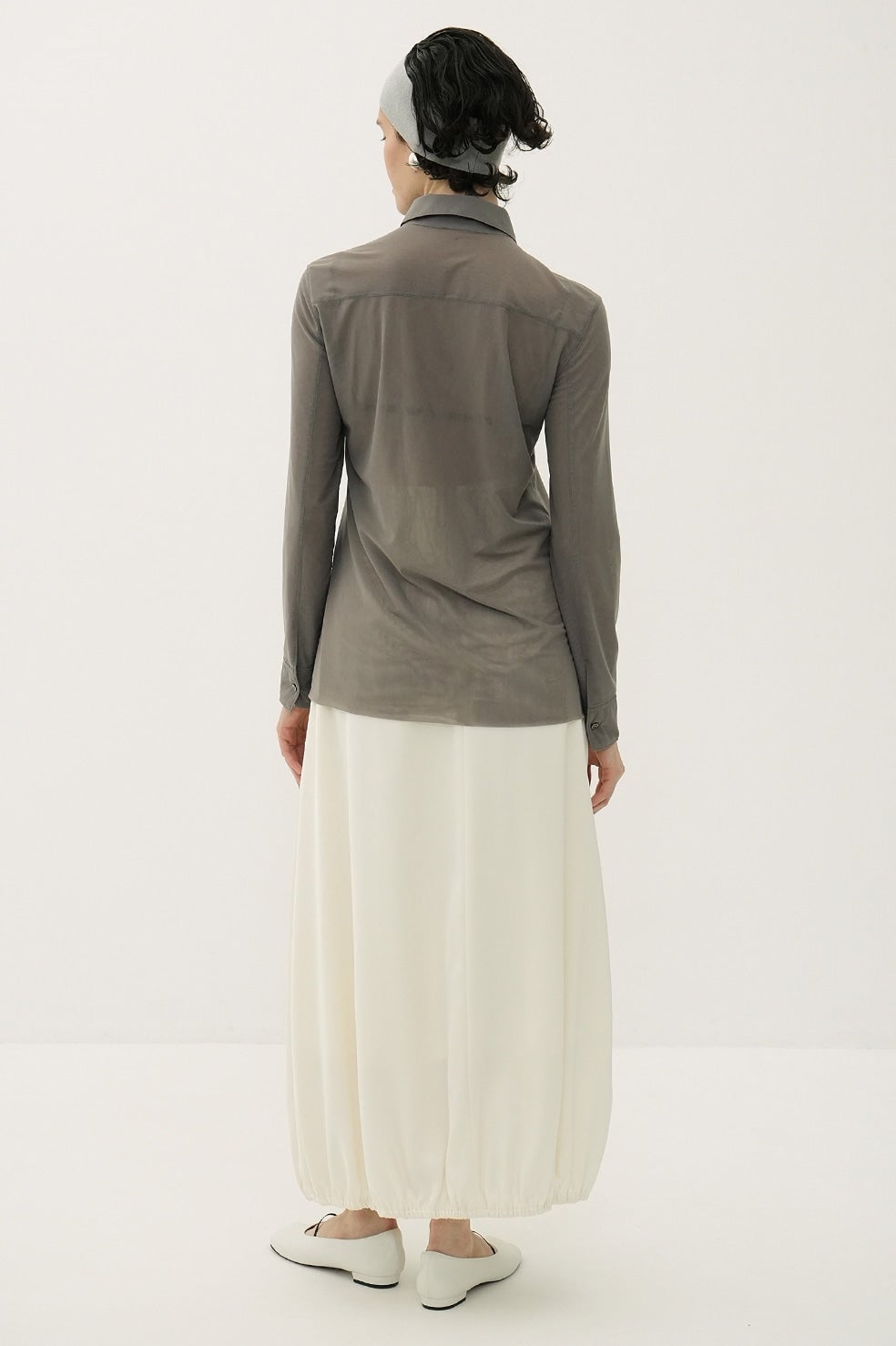 SATIN BALLOON SKIRT