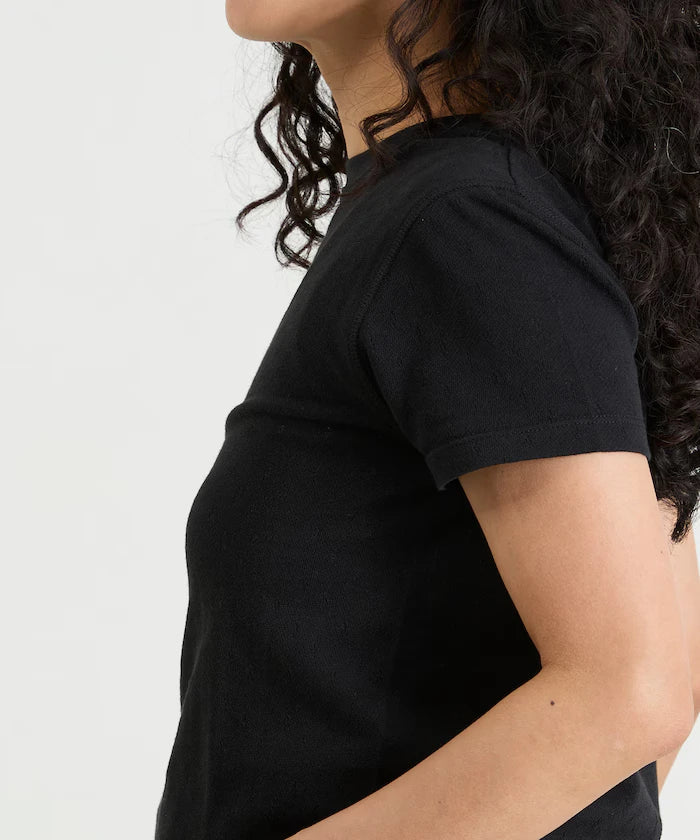 Eyelet Mini Sweat Short Sleeve T-Shirt