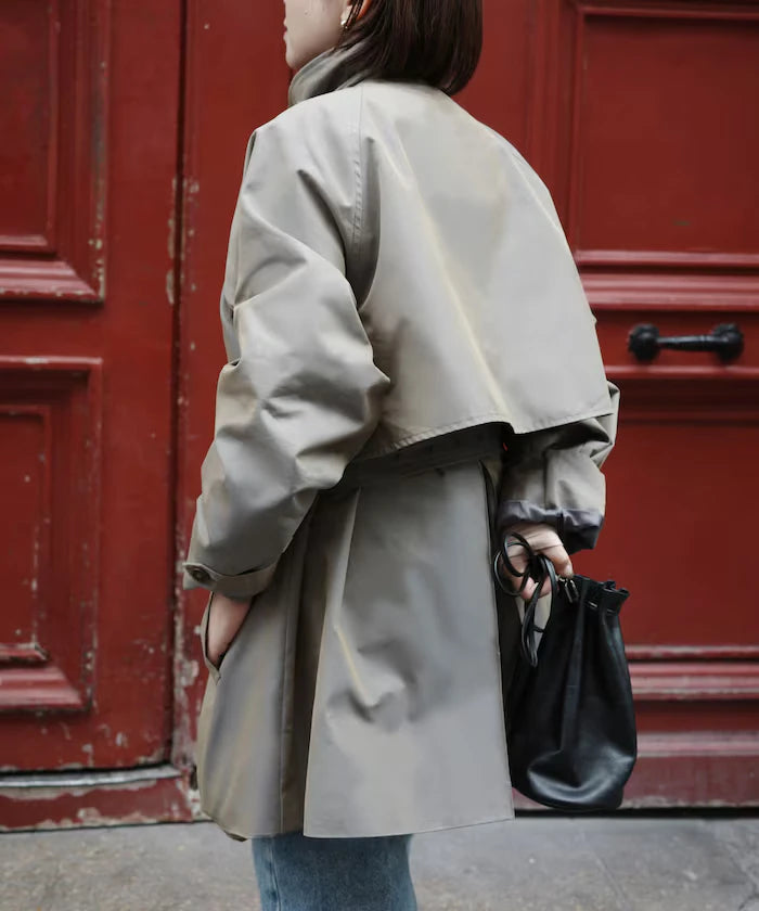 T/C Chambray Short Trench Coat