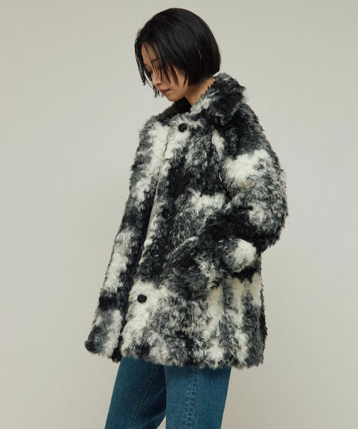 Fake Fur Mid-Length Coat / Fur Coat